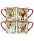 Joy of Christmas 16 piece Dinnerware Set, Service for 4 - фото #5