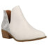 Фото #2 товара Corkys Wayland Stars Round Toe Cowboy Booties Womens White Casual Boots 80-9609-