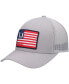 Men's Gray Huks and Bars American Trucker Snapback Hat