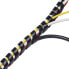 D-Line CTW2.5B Kabelspirale, Kabel-Spiralschlauch, hochwertiges Kabelmanagement, Spiral-Kabelschlauch dehnbar für 10–40mm breite Kabelbündel - Länge 2,5m - Schwarz