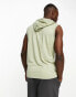 French Connection hooded vest in sage