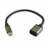 Фото #1 товара Кабель OTG USB 2.0 Micro 3GO C136 Чёрный 20 cm (1 штук)