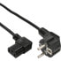 Фото #2 товара InLine 25pcs. Bulk-Pack Power Cable Type F angled C13 right angled black 3m