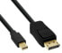 Фото #1 товара InLine Mini DisplayPort to DisplayPort Cable black 2m