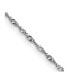 ფოტო #4 პროდუქტის Stainless Steel Polished 2mm Singapore Chain Necklace