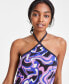 Фото #4 товара Платье для купания без рукавов с высоким воротником Miken Juniors, созданное для Macy's