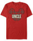 Фото #1 товара Men's Uncle Holiday Patch Short Sleeve T-Shirt