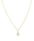 Фото #1 товара Roberta Sher Designs 14k Gold Filled Pave Disk Charm On Chain