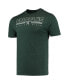 ფოტო #3 პროდუქტის Men's Heathered Charcoal, Green Michigan State Spartans Meter T-shirt and Pants Sleep Set