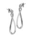 Elegant silver earrings with diamonds Most Loved DE742