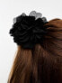 Фото #5 товара True Decadence oversized flower hair claw in black