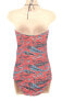 Фото #3 товара Shoshanna Multi Color One Piece Tie Classic Womens Summer Swimsuit Size 8