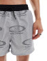 COLLUSION swim shorts with airtex branding in grey