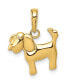 Фото #1 товара Polished Dog Charm in 14k Yellow Gold