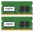 Crucial 16GB (2x8GB) DDR4 2400 SODIMM 1.2V - 16 GB - 2 x 8 GB - DDR4 - 2400 MHz - 260-pin SO-DIMM