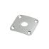 Фото #1 товара Göldo 4-Hole Curved Jack Plate for Les Paul (Chrome)