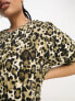 Фото #5 товара Noisy May Curve smock mini dress in leopard print