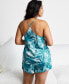 Фото #2 товара Women’s Crepe de Chine Cami Short Pajama Set, Created for Macy's