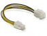 Фото #2 товара Delock Power cable P4 male/female - 0.15 m - P4 - Male - Female