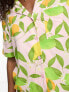 Фото #8 товара ASOS DESIGN mix & match modal fruit pyjama shirt in pink