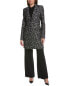 Фото #3 товара Michael Kors Collection Bonded Lace Reefer Coat Women's