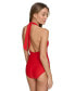Women's Tie-Back Halter-Style One-Piece Swimsuit