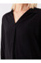 Фото #4 товара LCW Casual Gömlek Yaka Düz Uzun Kollu Oversize Kadın Bluz