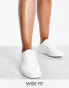 Фото #9 товара ASOS DESIGN Wide Fit Drama trainers in white