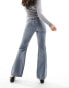 Фото #6 товара Weekday Nova low waist slim bootcut jeans in trove blue
