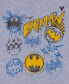 Фото #3 товара Batman Toddler and Little Boys Short Sleeve Graphic T-shirt