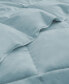 Lightweight White Goose Down Feather Fiber Comforter, King Синий, FULL/QUEEN - фото #8