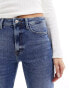 Фото #8 товара River Island high waist slim jean in darkwash blue