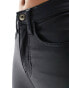 River Island Petite faux leather sculpt jeans in black 40 - фото #4