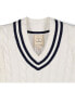 ფოტო #7 პროდუქტის Women's Organic Cotton V-Neck Cricket Sweater