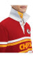 Men's Red Kansas City Chiefs Cory Varsity Rugby Long Sleeve T-shirt