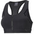 Puma High Impact Front Zip Bra Womens Black Casual 520295-01