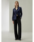 ფოტო #14 პროდუქტის Women's Basic Concealed Placket Silk Shirt