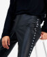 Фото #4 товара Petite Studded Faux-Leather Leggings, Created for Macy's