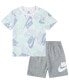 Toddler Boys Futura Toss T-shirt and Shorts, 2 Piece Set