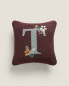 Letter t children’s cushion