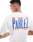 Фото #1 товара Parlez waller oversized backprint t-shirt in white