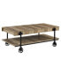 Фото #5 товара Luther 3 Piece Steel Industrial Coffee End Table Set