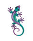 Фото #2 товара 23"H Metal Purple and Blue Lizard Wall Plaque Decor Home Decor Perfect Gift for House Warming, Holidays and Birthdays