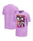 Фото #1 товара Men's Purple Betty Boop Washed Graphic T-shirt