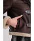 ფოტო #3 პროდუქტის Women's Shearling Jacket, Brown