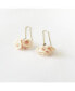 Sanctuary Project by Pink Rose Threader Flower Drop Earrings Gold