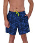 Men's 7" Standard Volley Geometric-Print Swim Trunks