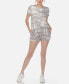 ფოტო #1 პროდუქტის Women's 2 Piece Top Shorts Lounge Set