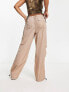 Noisy May parachute pants in beige