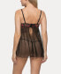 Women's Besame Lace and Mesh Babydoll Set